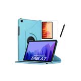 GoGoPlus Samsung Tab A7 Sm T500 T507 Kılıf+Ekran Koruyucu Cam Kalem Ve HediyeliTablet Kılıfı Mavi