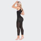 Göğüs Altı Tüm Bacak BBL & Liposuction Korsesi (İri Kalçalı Kadınlar İçin) | OLFA101 Siyah L