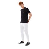 Göğüs Andmen Sırtı M+RC Noir Baskılı Bisiklet Yaka Regular Fit Tişört Siyah