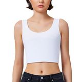 Göğüs Gizleyici Korse Unisex Jinekomasti ve Tomboy Için Binder Toparlayıcı Düz Silüet - Elilom (Beyaz, L)
