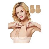 Göğüs Ucu Kapatıcı ve Göğüs Dikleştirici Hayalet Sütyen (Ten, S/M)