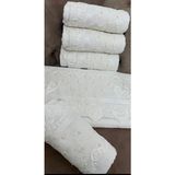 Gohiba Dantelli Fistolu Şık Çeyizlik Havlu Modelleri Çeyizlik El Havlusu Şık Avangard Havlu Modelleri - 50 x 90 cm - Beyaz