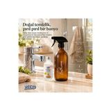 Going Zeero Sarı Amber Cam Sprey Şişesi - 500ml - Bathroom Cleaner Yazılı Cam Şişe Banyo