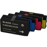 Goink Baskistan Hp Officejet Pro 9022 963XL Kartuş Seti 4 Renk (Muadil) - Renkli
