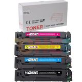 Goink Hp M454DN 415A Muadil Toner Seti Çipsiz Tüm Renkler - Siyah - 0,5 g