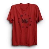 Gojir, With Symbols, Rock Metal Müzik Grubu Baskılı Unisex,%100 Pamuk Tişört L Kırmızı