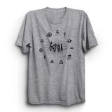 Gojir, With Symbols, Rock Metal Müzik Grubu Baskılı Unisex,%100 Pamuk Tişört XS Gri
