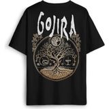 Gojira Metal Music Rock Müzik Baskılı Oversize T-Shirt Siyah Unisex Tişört - 2XL