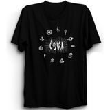 Gojira, With Symbols, Rock Metal Müzik Grubu Baskılı Unisex, %100 Pamuk Tişört - Siyah - 2XL