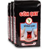 Gök Çay Siyah Dökme 1 kg 3'lü - 3 kg