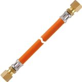 GOK CF8(RVS8)-CF8(RVS8) 100cm Bakır Boru Bağlantılı 10 Bar Tekne Gaz Hortumu