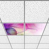 Gök Panel 60X60 LED Panel Aydınlatma Armatür Avize Sıva Altı Desenli 1x2 Ikili Grup 46510028SA - 6400K - Beyaz