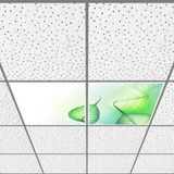 Gök Panel 60X60 LED Panel Aydınlatma Armatür Avize Sıva Altı Desenli 1x2 Ikili Grup 46510066SA - 6400K - Beyaz