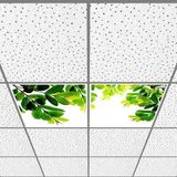 Gök Panel 60X60 LED Panel Aydınlatma Armatür Avize Sıva Altı Desenli 1x2 Ikili Grup 46510149SA - 6400K - Beyaz