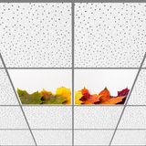 Gök Panel 60X60 LED Panel Aydınlatma Armatür Avize Sıva Altı Desenli 1x2 Ikili Grup 46510663SA - 6400K - Beyaz