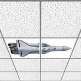 Gök Panel 60X60 LED Panel Aydınlatma Armatür Avize Sıva Altı Desenli 1x2 Ikili Grup 46510775SA - 6400K - Beyaz