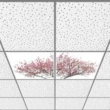 Gök Panel 60X60 LED Panel Aydınlatma Armatür Avize Sıva Altı Desenli 1x2 Ikili Grup 46510782SA - 6400K - Beyaz