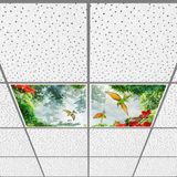 Gök Panel 60X60 LED Panel Aydınlatma Armatür Avize Sıva Altı Desenli 1x2 Ikili Grup 46510814SA - 6400K - Beyaz