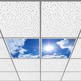 Gök Panel 60X60 LED Panel Aydınlatma Armatür Avize Sıva Altı Desenli 1x2 Ikili Grup 46510939SA - 6400K - Beyaz