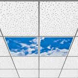 Gök Panel 60X60 LED Panel Aydınlatma Armatür Avize Sıva Altı Desenli 1x2 Ikili Grup 46510948SA - 6400K - Beyaz
