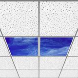 Gök Panel 60X60 LED Panel Aydınlatma Armatür Avize Sıva Altı Desenli 1x2 Ikili Grup 46510952SA - 6400K - Beyaz