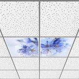 Gök Panel 60X60 LED Panel Aydınlatma Armatür Avize Sıva Altı Desenli 1x2 Ikili Grup 46510957SA - 6400K - Beyaz