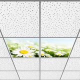 Gök Panel 60X60 LED Panel Aydınlatma Armatür Avize Sıva Altı Desenli 1x2 Ikili Grup 46510959SA - 6400K - Beyaz
