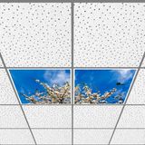 Gök Panel 60X60 LED Panel Aydınlatma Armatür Avize Sıva Altı Desenli 1x2 Ikili Grup 46511080SA - 6400K - Beyaz