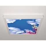 Gök Panel 60X60 LED Panel Aydınlatma Armatür Avize Sıva Üstü Desenli Tekli 46510192SU - 6500K - Beyaz