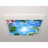 Gök Panel 60X60 LED Panel Aydınlatma Armatür Avize Sıva Üstü Desenli Tekli 46510433SU - 6500K - Beyaz