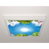 Gök Panel 60X60 LED Panel Aydınlatma Armatür Avize Sıva Üstü Desenli Tekli 46510447SU - 6500K - Beyaz