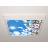 Gök Panel 60X60 LED Panel Aydınlatma Armatür Avize Sıva Üstü Desenli Tekli 46510454SU - 6500K - Beyaz