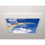 Gök Panel 60X60 LED Panel Aydınlatma Armatür Avize Sıva Üstü Desenli Tekli 46510512SU - 6500K - Beyaz