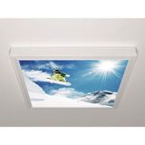 Gök Panel 60X60 LED Panel Aydınlatma Armatür Avize Sıva Üstü Desenli Tekli 46510541SU - 6500K - Beyaz