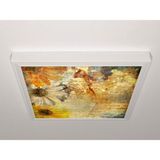 Gök Panel 60X60 LED Panel Aydınlatma Armatür Avize Sıva Üstü Desenli Tekli 46510553SU - 6500K - Beyaz