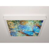 Gök Panel 60X60 LED Panel Aydınlatma Armatür Avize Sıva Üstü Desenli Tekli 46510554SU - 6500K - Beyaz