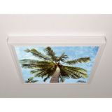 Gök Panel 60X60 LED Panel Aydınlatma Armatür Avize Sıva Üstü Desenli Tekli 46510567SU - 6500K - Beyaz