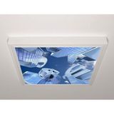 Gök Panel 60X60 LED Panel Aydınlatma Armatür Avize Sıva Üstü Desenli Tekli 46510625SU - 6500K - Beyaz