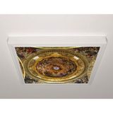 Gök Panel 60X60 LED Panel Aydınlatma Armatür Avize Sıva Üstü Desenli Tekli 46510633SU - 6500K - Beyaz