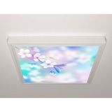 Gök Panel 60X60 LED Panel Aydınlatma Armatür Avize Sıva Üstü Desenli Tekli 46510661SU - 6500K - Beyaz