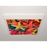 Gök Panel 60X60 LED Panel Aydınlatma Armatür Avize Sıva Üstü Desenli Tekli 46510665SU - 6500K - Beyaz