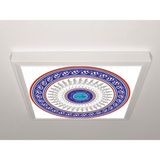 Gök Panel 60X60 LED Panel Aydınlatma Armatür Avize Sıva Üstü Desenli Tekli 46510667SU - 6500K - Beyaz