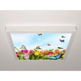 Gök Panel 60X60 LED Panel Aydınlatma Armatür Avize Sıva Üstü Desenli Tekli 46510684SU - 6500K - Beyaz