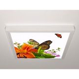 Gök Panel 60X60 LED Panel Aydınlatma Armatür Avize Sıva Üstü Desenli Tekli 46510739SU - 6500K - Beyaz
