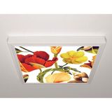 Gök Panel 60X60 LED Panel Aydınlatma Armatür Avize Sıva Üstü Desenli Tekli 46510757SU - 6500K - Beyaz