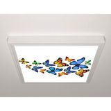 Gök Panel 60X60 LED Panel Aydınlatma Armatür Avize Sıva Üstü Desenli Tekli 46510776SU - 6500K - Beyaz