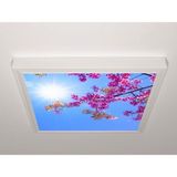 Gök Panel 60X60 LED Panel Aydınlatma Armatür Avize Sıva Üstü Desenli Tekli 46510784SU - 6500K - Beyaz