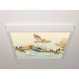 Gök Panel 60X60 LED Panel Aydınlatma Armatür Avize Sıva Üstü Desenli Tekli 46510794SU - 6500K - Beyaz