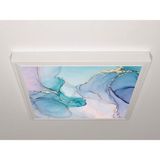 Gök Panel 60X60 LED Panel Aydınlatma Armatür Avize Sıva Üstü Desenli Tekli 46510841SU - 6500K - Beyaz