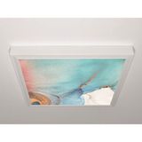 Gök Panel 60X60 LED Panel Aydınlatma Armatür Avize Sıva Üstü Desenli Tekli 46510856SU - 6500K - Beyaz